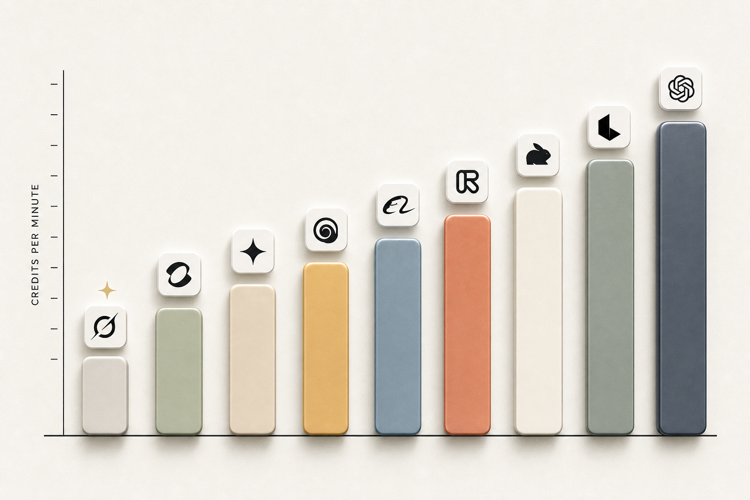 Horizontal bar chart of cost per minute of finished video across nine AI image-to-video tools, with Grok and self-hosted Wan as the cheapest bars