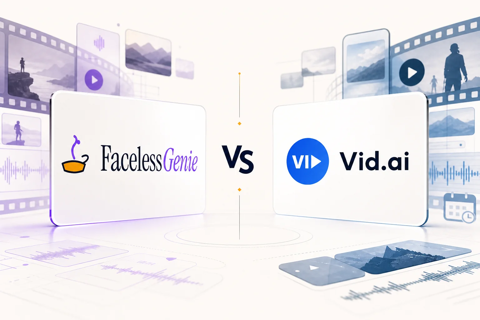 Vid.ai icon for FacelessGenie comparison
