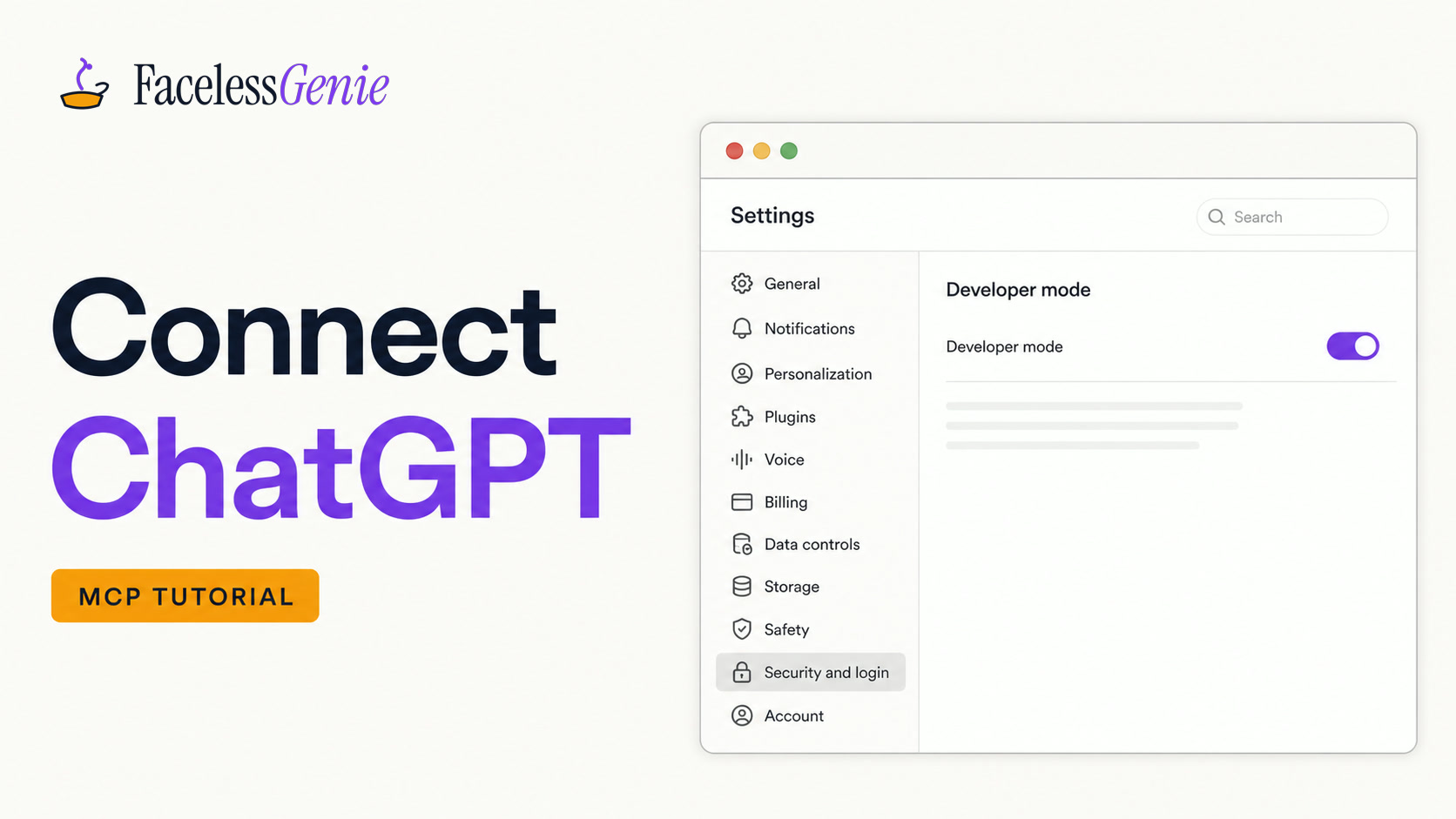 Connect FacelessGenie to ChatGPT