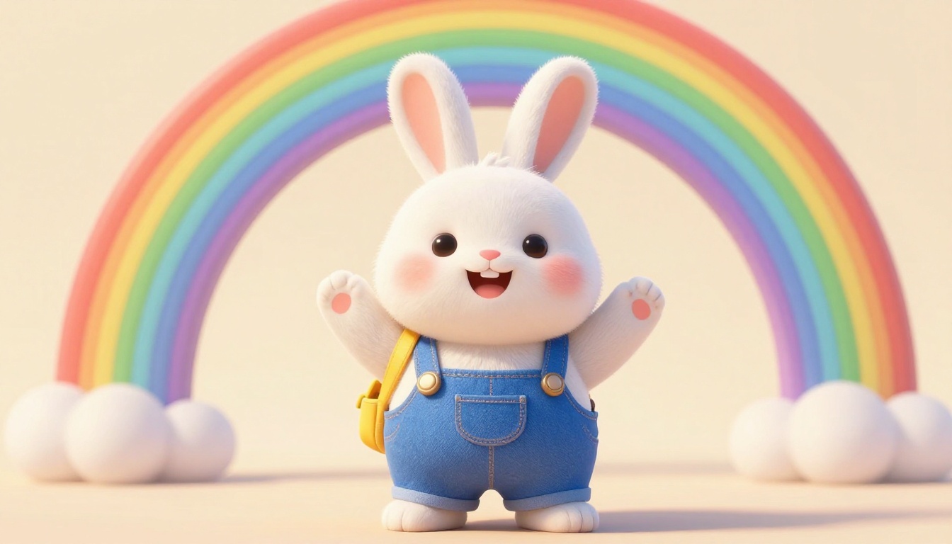Learn Colors with Bunny at the Rainbow Playground