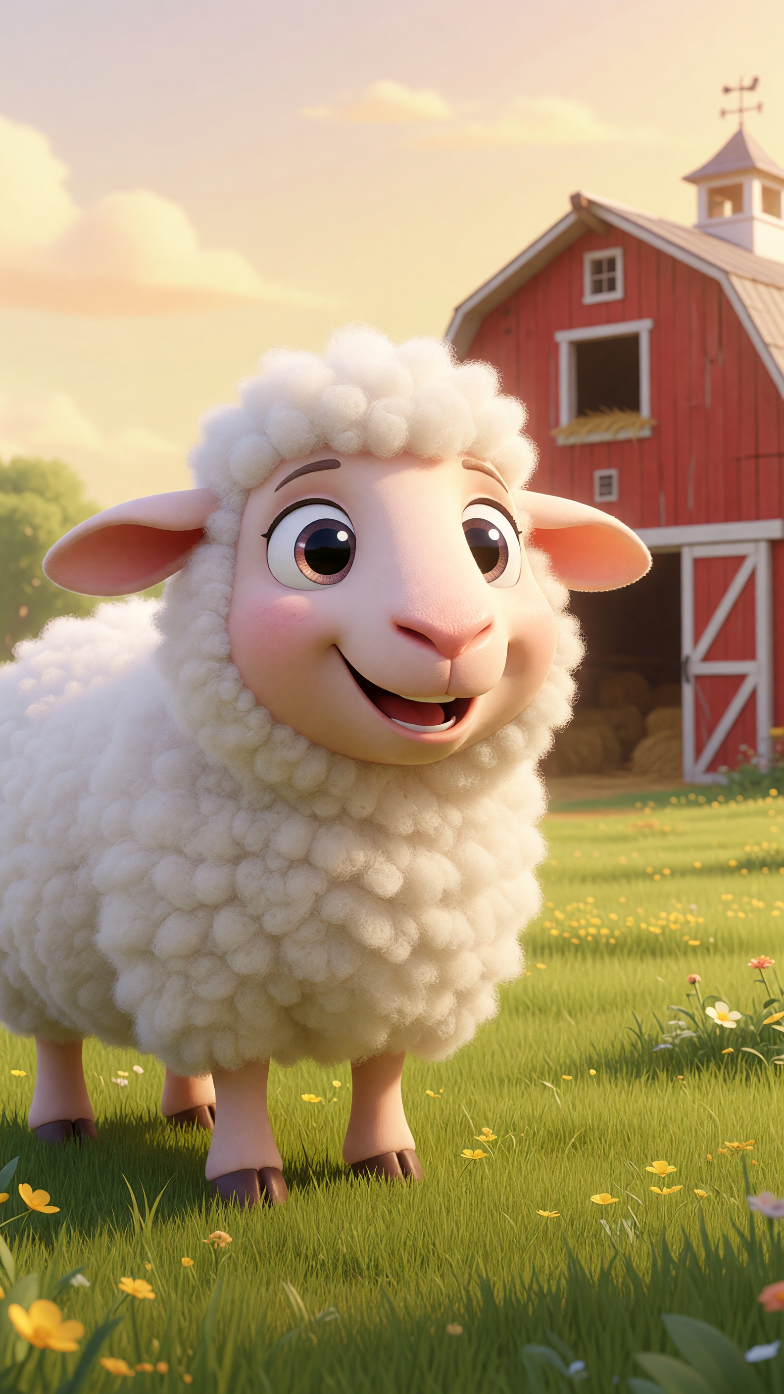 Little Sheep on the Farm