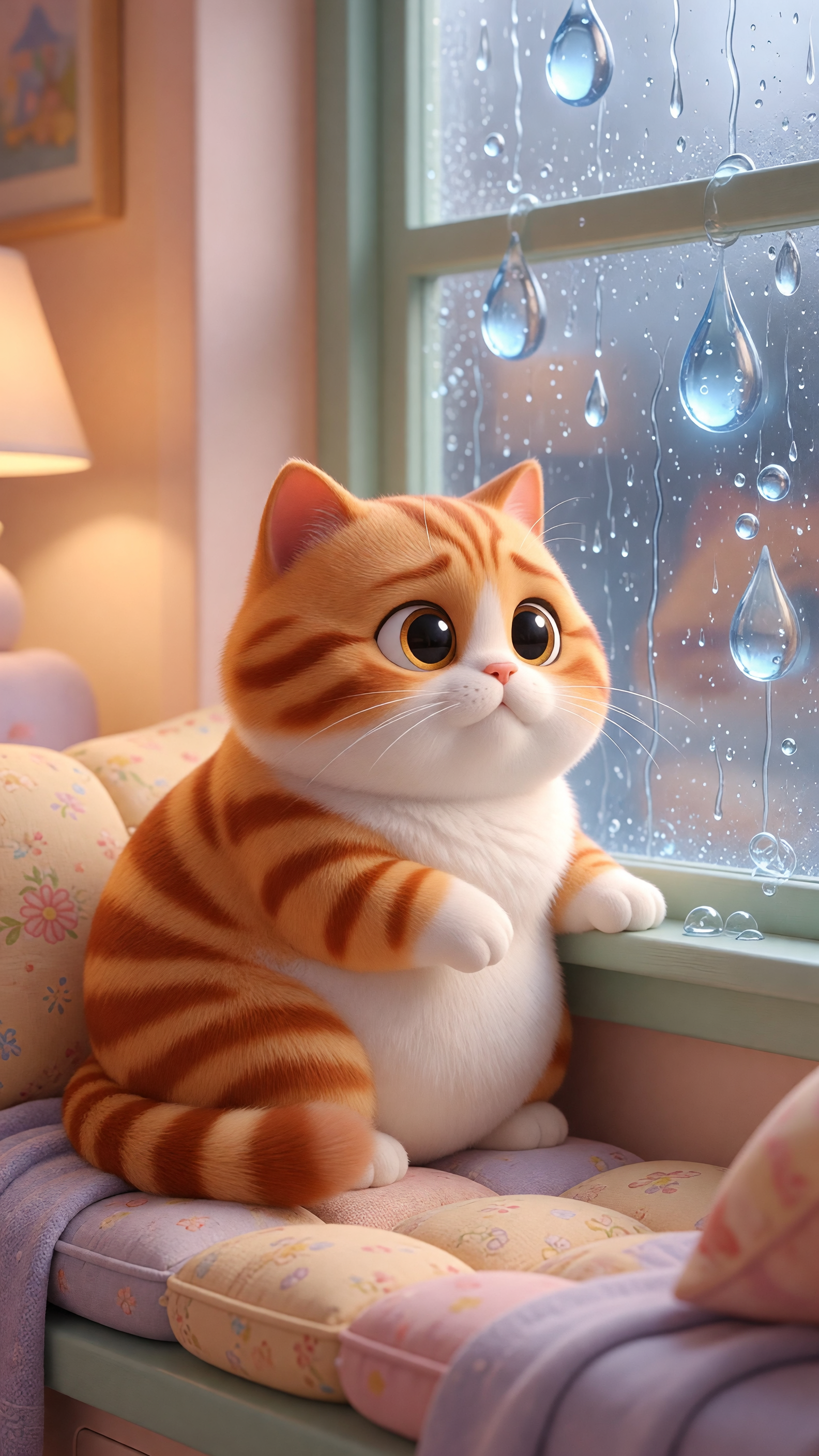 Marmalade Cat's Rainy Day