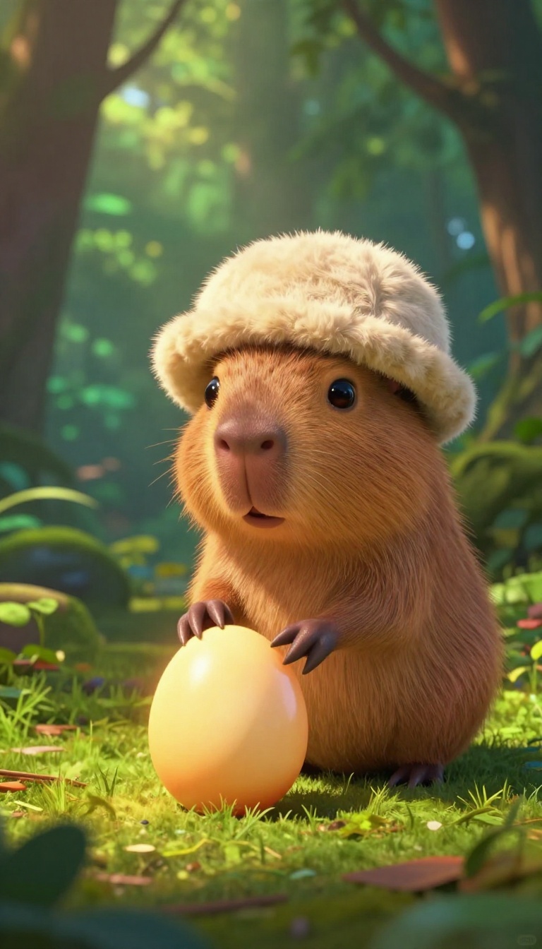 Tiny Capybara Finds a GLOWING EGG 🥚✨ | Baby Dragon…
