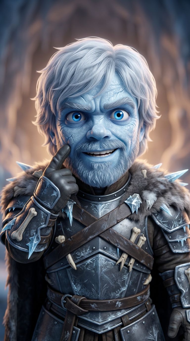 he is telling a story about white walker