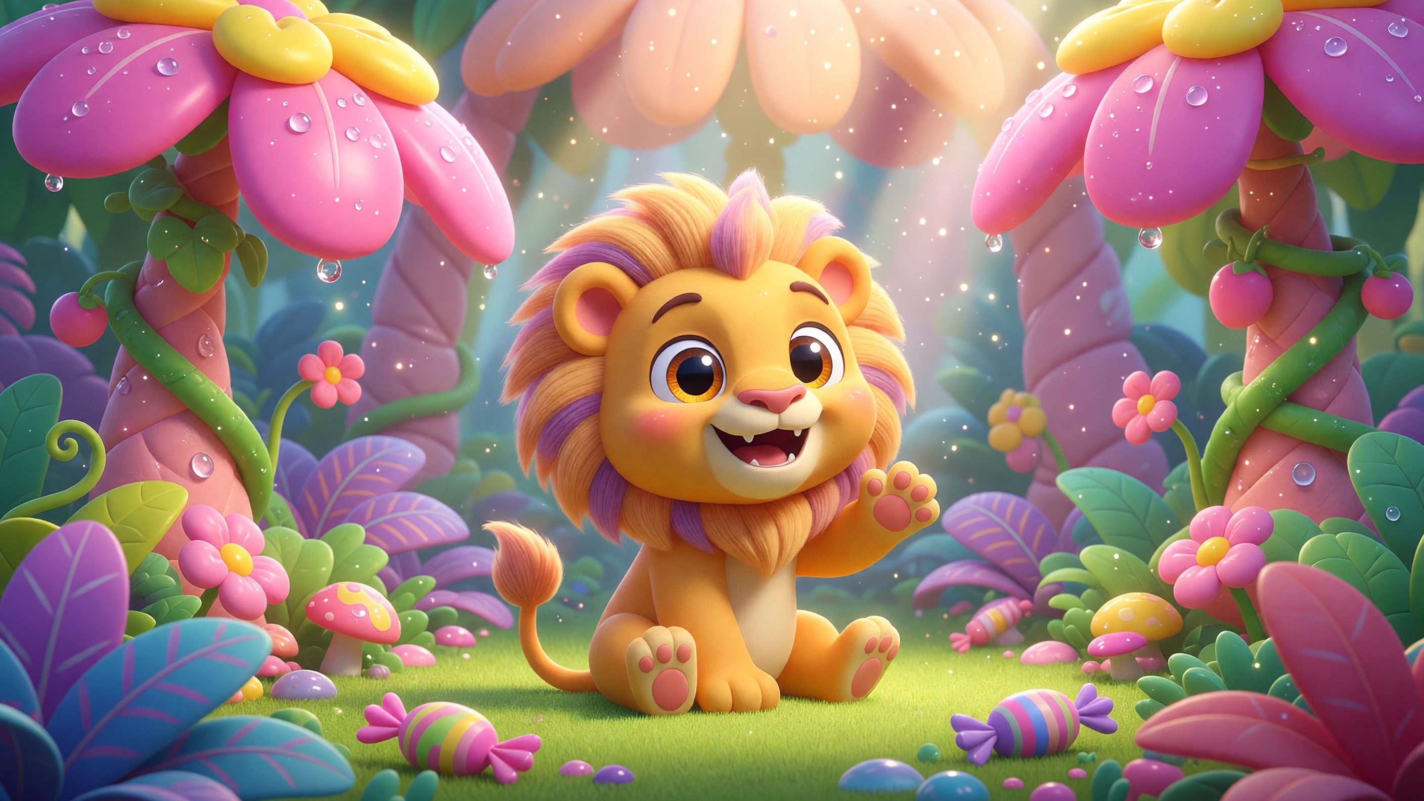 # **Jungle Count 1–10** 🎵 One big lion, roar, roar,